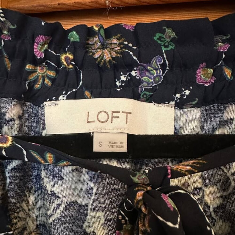 Loft Patterned Blouse - Women's S - image 2